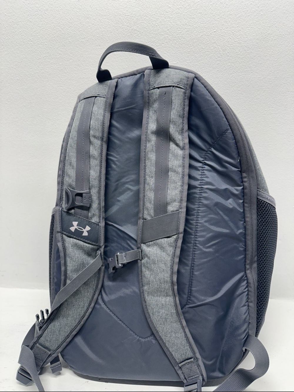 Under Armour Hustle 6.0 Backpack Storm Tech Laptop Sleeve Shoe Pocket Gray - Picture 4 of 7